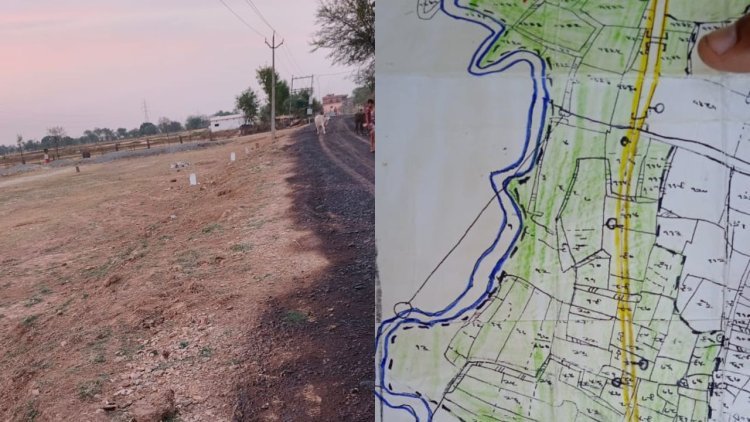 भू माफियाओं का रीवा जिले में बोलवाला बाणसागर नहर को बनाया अपना निशाना